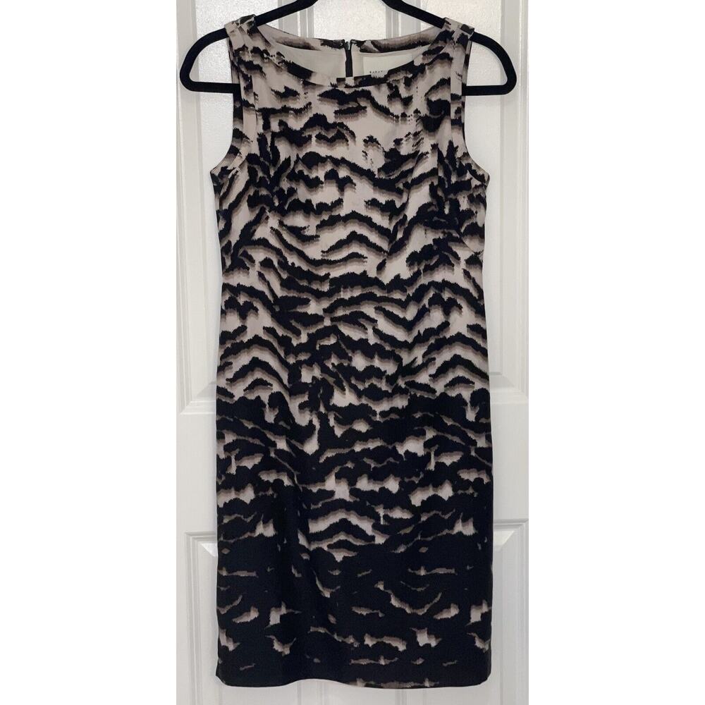 Banana Republic Sleeveless Lined Ombre Animal Print Dress Women's Size 4